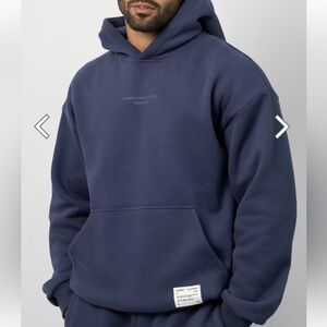 Comfrt midnight blue zip hoodie & pants large affirmation collection 9
